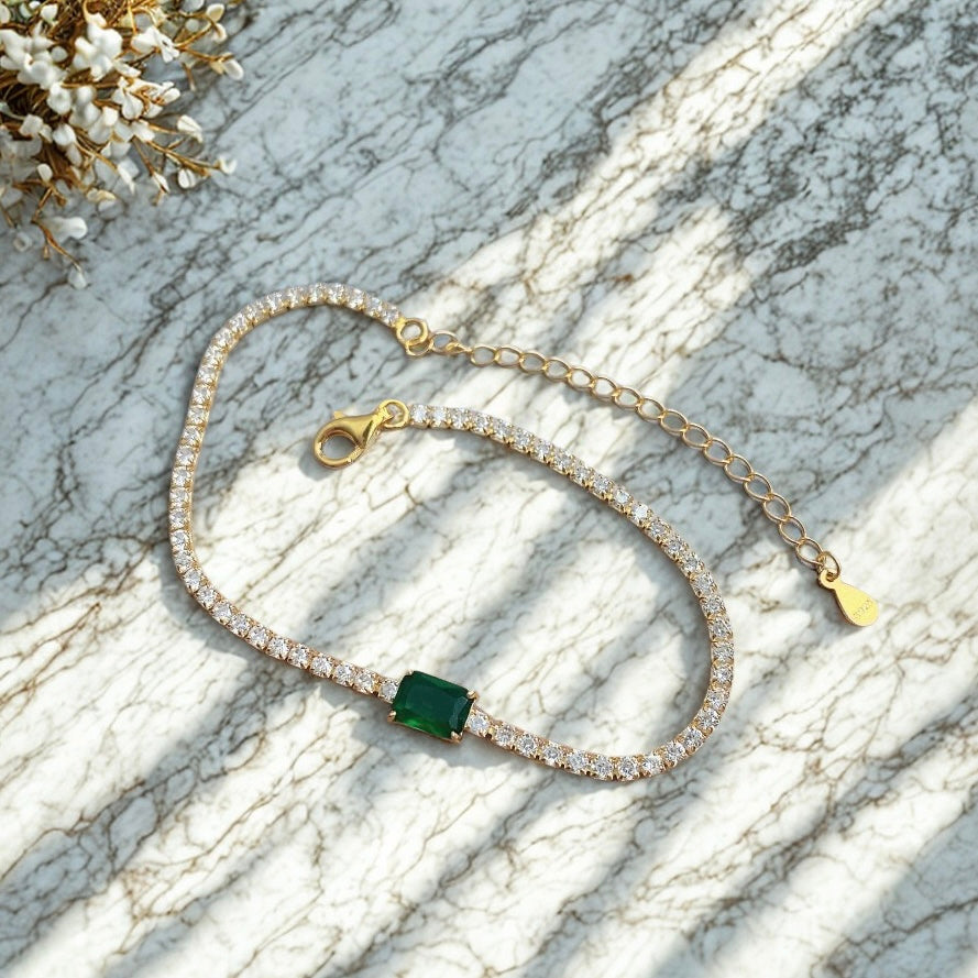 Ever After Emerald Tennis Bracelet