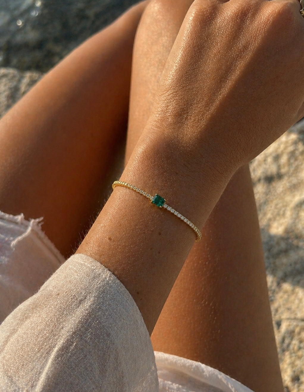 Ever After Emerald Tennis Bracelet