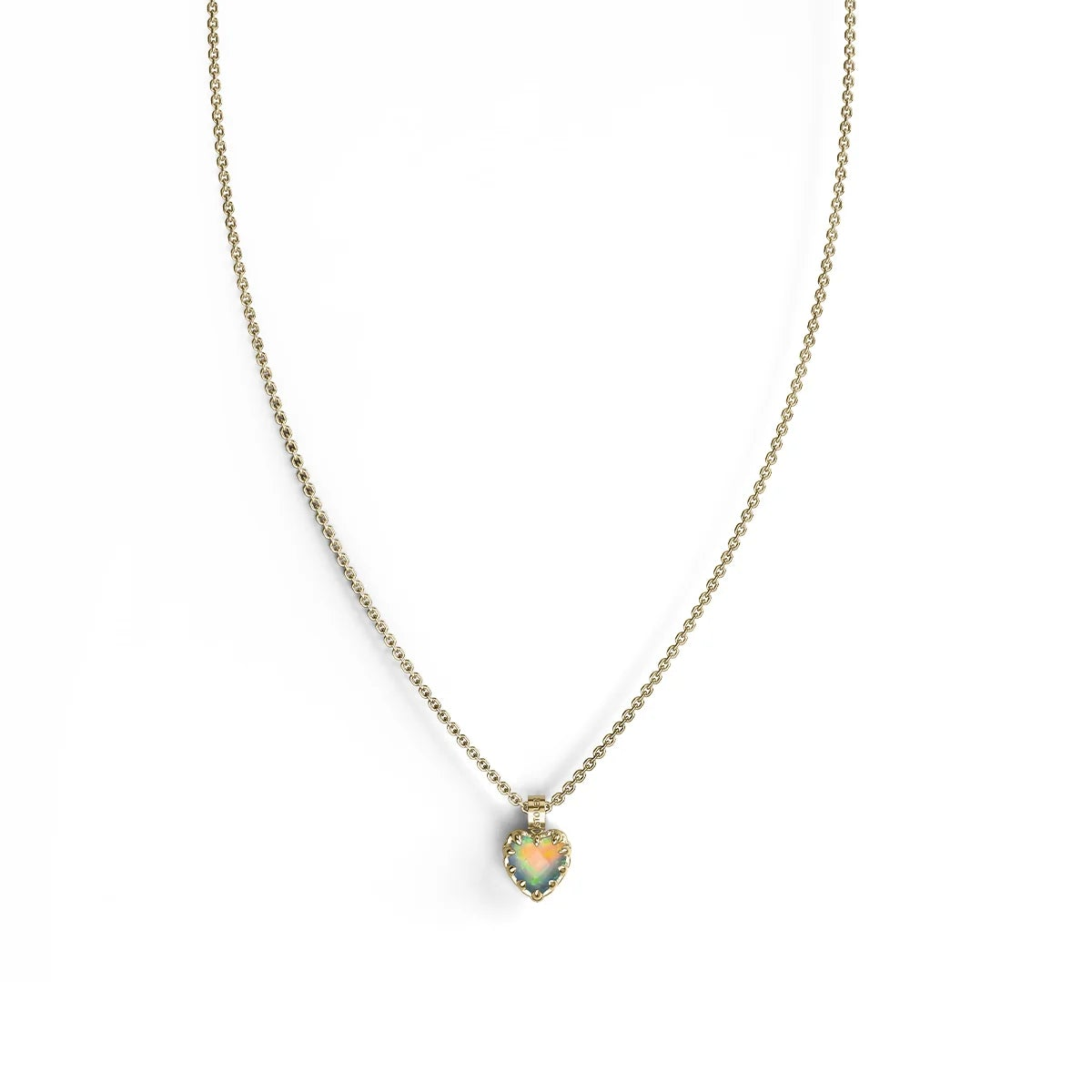 Love Claw Necklace Bello Opal Gold Plated