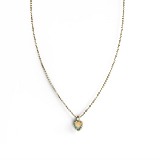 Love Claw Necklace Bello Opal Gold Plated