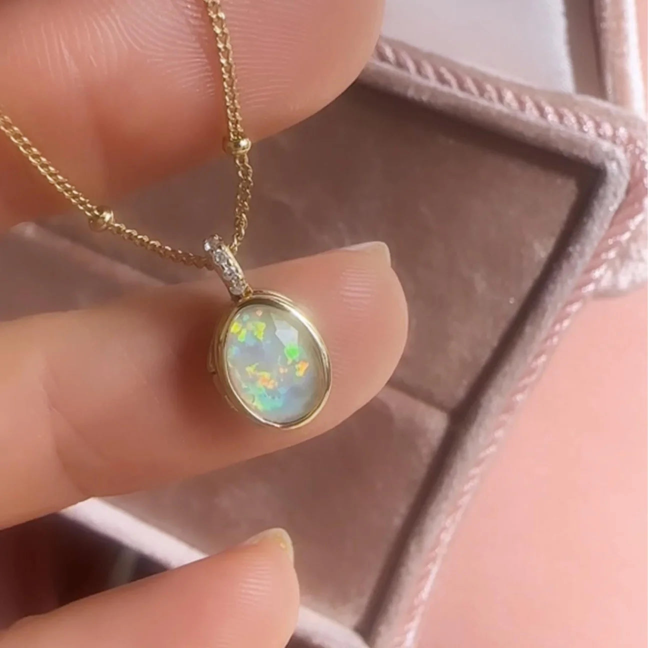 Opal Hidden Journey Locket